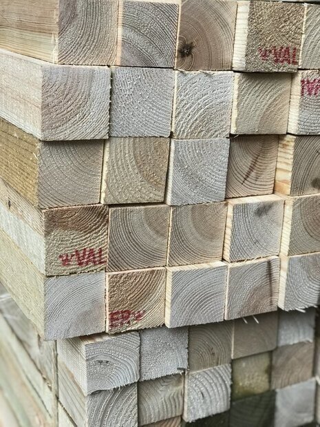 2x2 (45mmx45 Finish Size) Rough Sawn 5.4 Metres