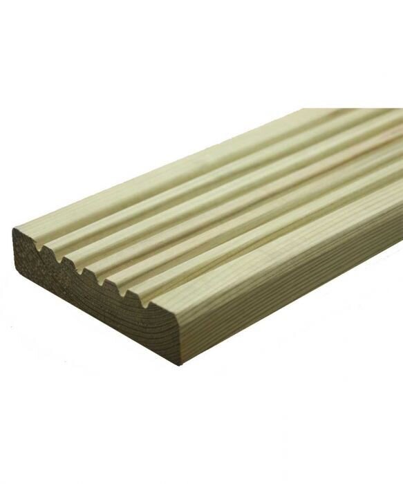 32 x 125 x 3.0 Metre Softwood Decking Boards (Finish Size: 120mm x 28mm) Limited Stock!