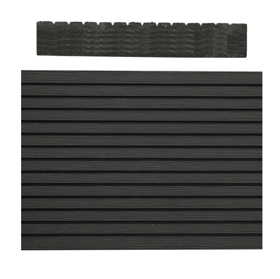 SAiGE Mid Groove Solid Anti Slip Composite Decking Board Charcoal (23x143mm) 3.6 Metre