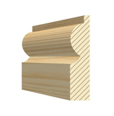 25 x 75 ( 20.5 x 69 finished sizes ) Swedish Redwood Torus Architrave (1 Door Set)
