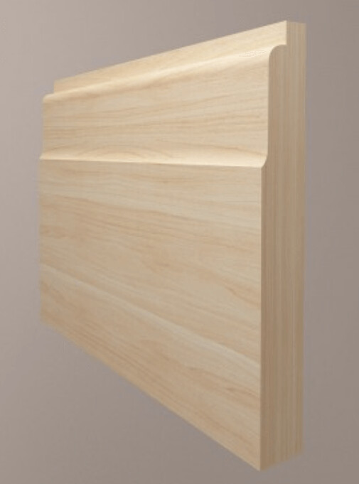 25 x 125 ( 20.5 x 119 finished sizes ) Redwood Lambs Tongue Skirting