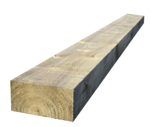 Brand New - 10" x 5" Garden Sleepers 2.4 Metres Green Pressure Treated