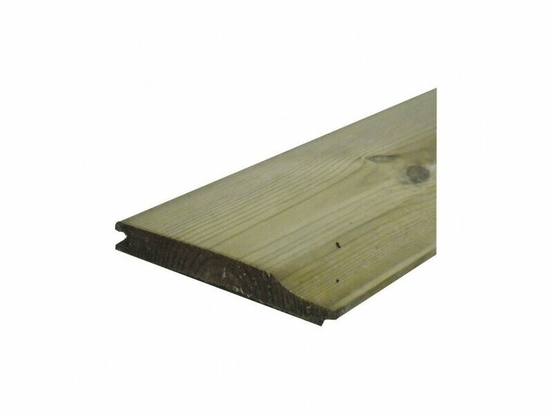 19mm x 125mm Redwood T&G Shiplap Treated (14.5mm Finish x 119mm Finish) 2.1 Metres