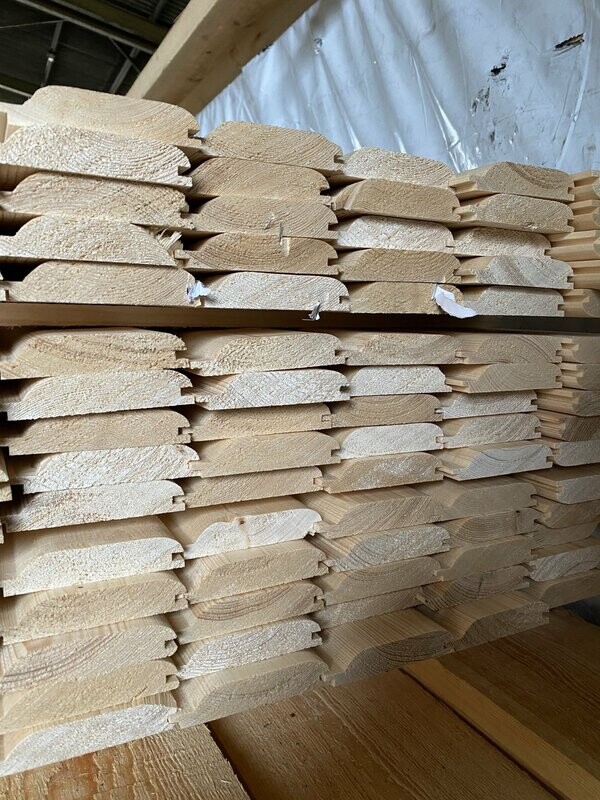 4" Loglap Cladding 2.55 Metres