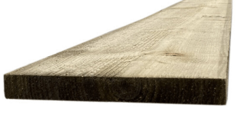 22mm x 200mm (Ex 8"x1") Treated Sawn Timber 2.4 Metre