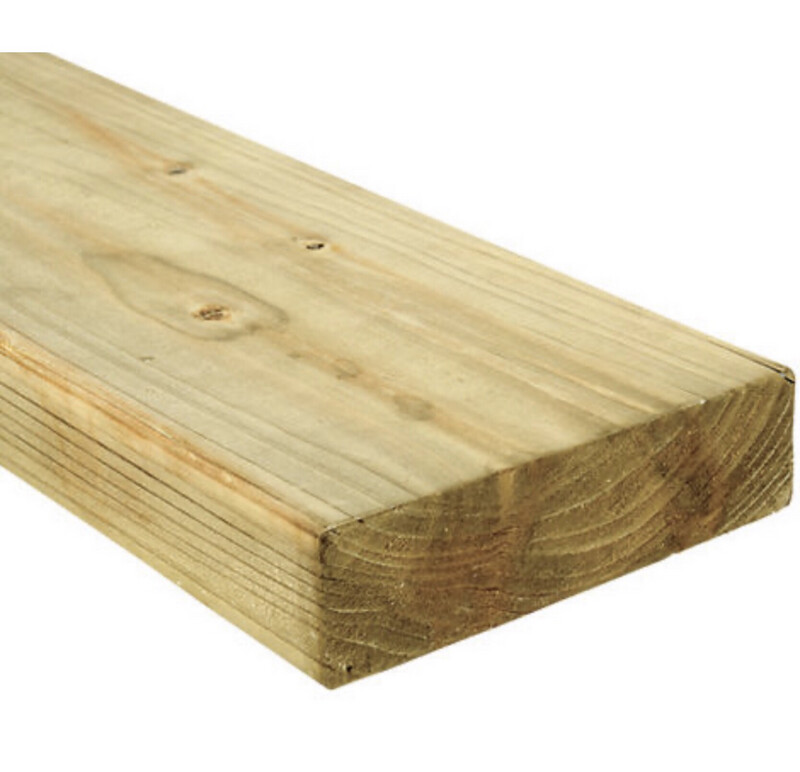 47 x 175 (44 x 170mm finished sizes) Treated C24 Grade Timber Joists 3.6 Metre