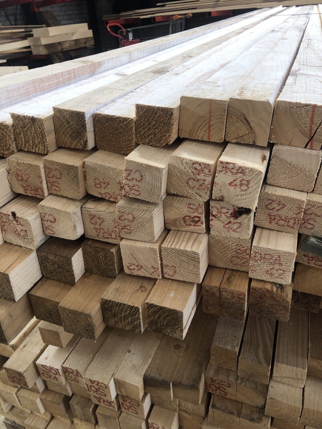 2”x2” (44mm x 44mm) Rough Sawn Timber 3.0 Metres