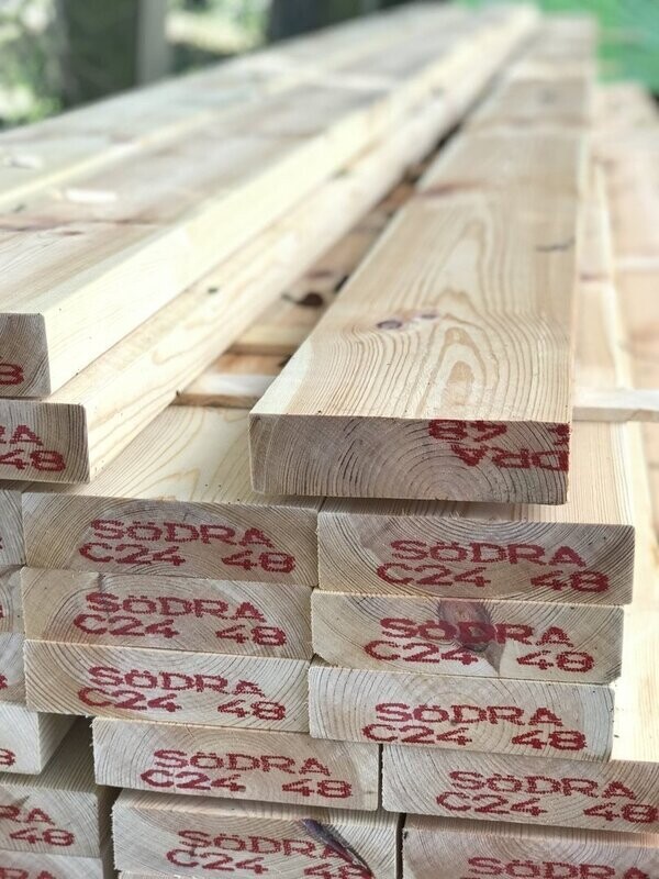 47 x 175 5.4 Metre (44mm x 170mm Finished Sizes) Eased Edge C24 Grade Timber Joists