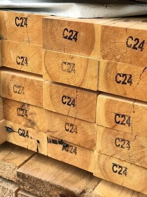 8" x 4" (200mm x 100mm) C24 Black Forest German Timbers