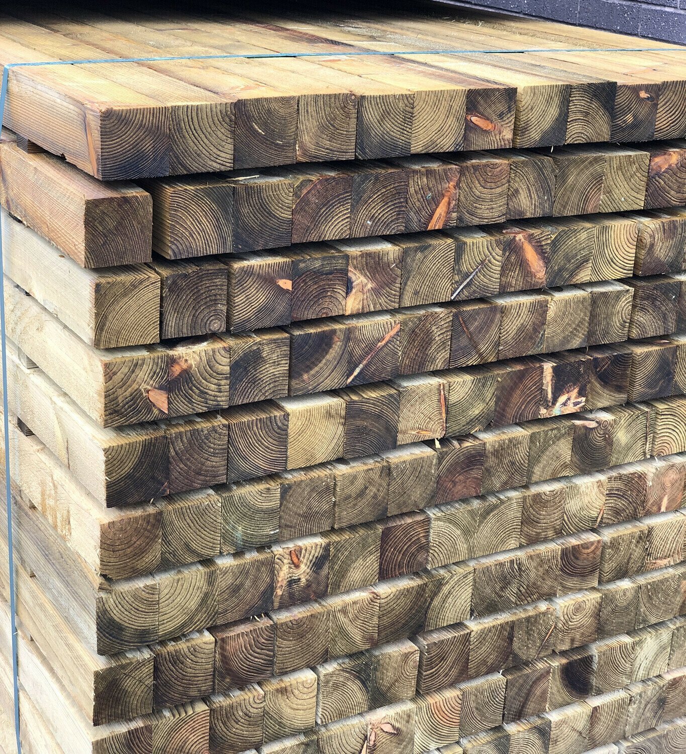 Green Treated Timber Post 75mm x 75 mm x 2.4 Metre