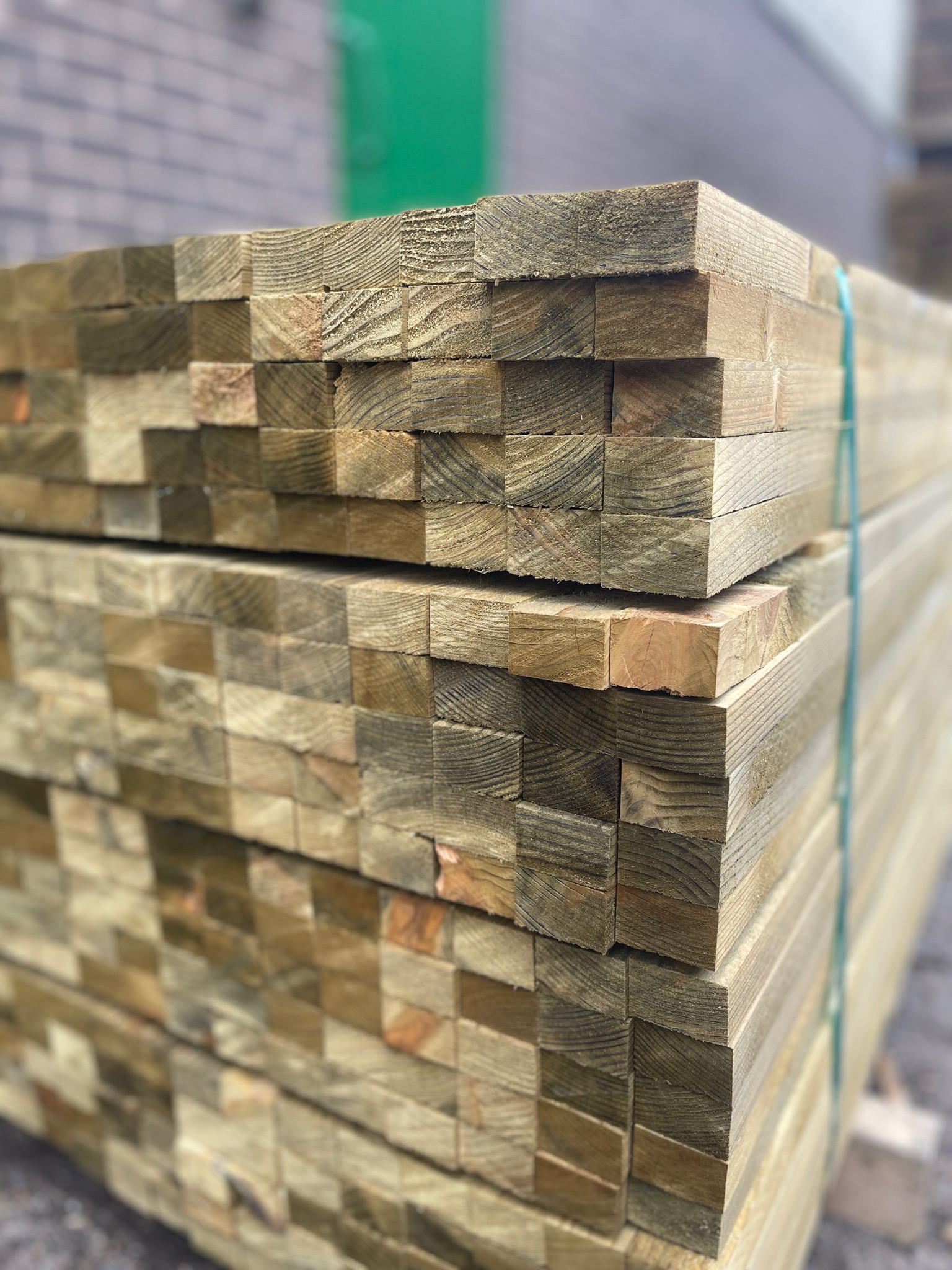 25mm X 38mm X 4200mm Type A Roofing Battens Green, 10 Quantity Bundle.