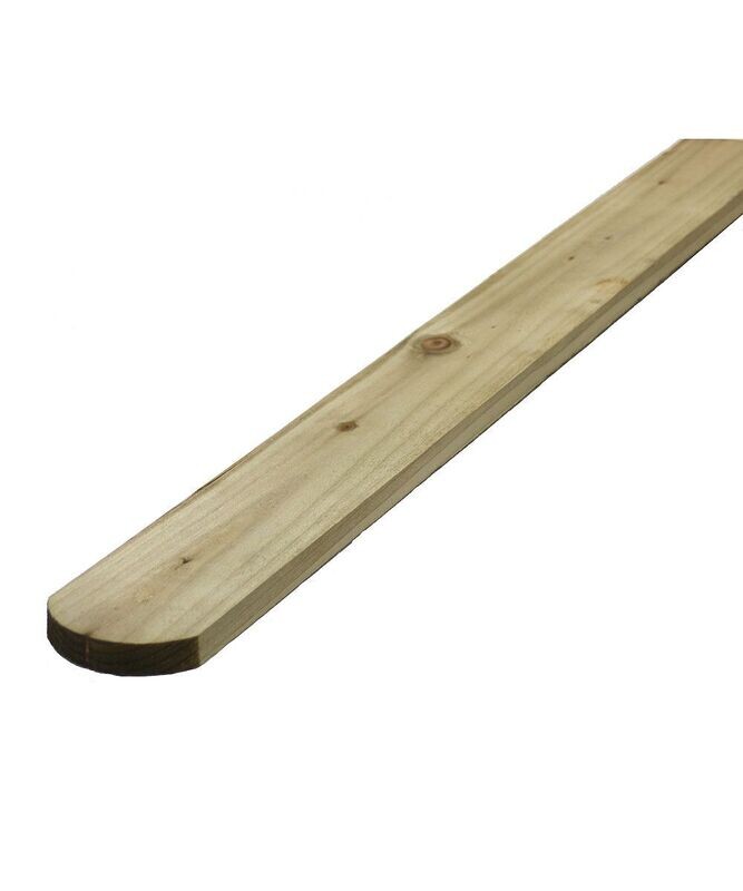Rounded Top 70mm x 22mm x 900mm Rough Sawn Treated Fencing