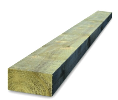 CLEARANCE! 8" x 4" Sleepers 2.4 Metres GREEN Pressure Treated *Grade 2* See Description (COLLECTION ONLY!)