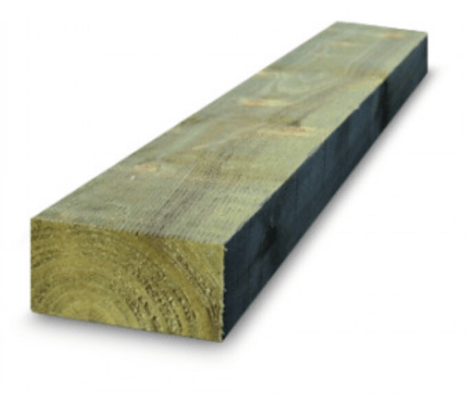 Brand New - 8" x 4" Garden Sleepers 1.2 Metres Green Pressure Treated (BEST SELLER ‼️)