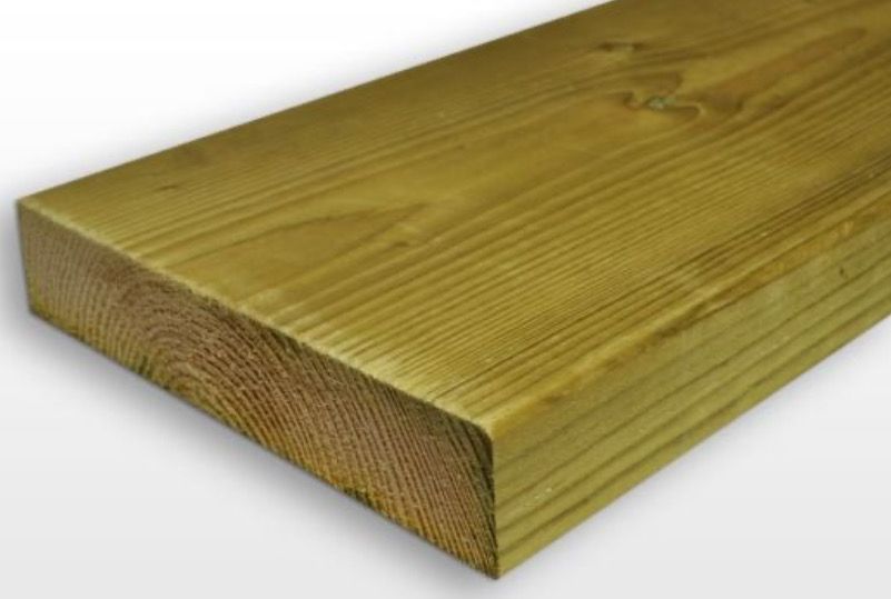 47mm X 250mm (45mm X 245mm Finish Size) Ex 10”x2” C24 Treated Timber Joist 4.8 Metre