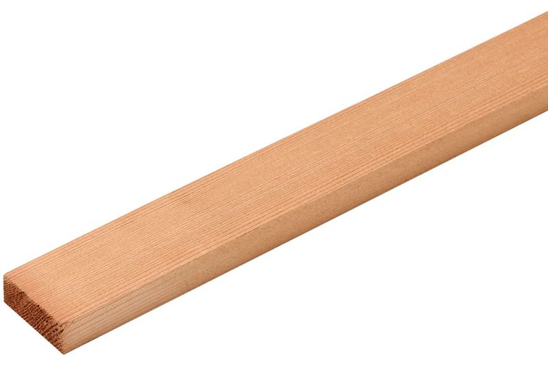 Western Red Cedar Ex 2”x1” ( Finish Sizes: 18MM X 44MM) 1.83 Metre P.A.R. Contemporary Fencing/ Gate Battens