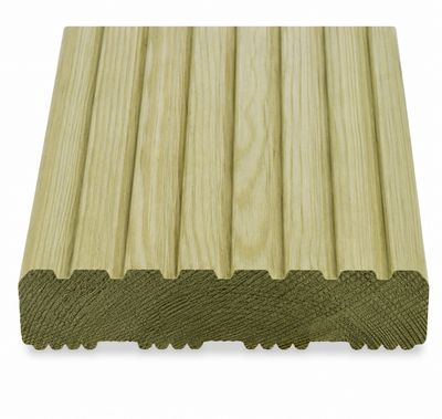 6" Premium Grooved And Reeded Reversible Deck Boards! (Best Seller!)