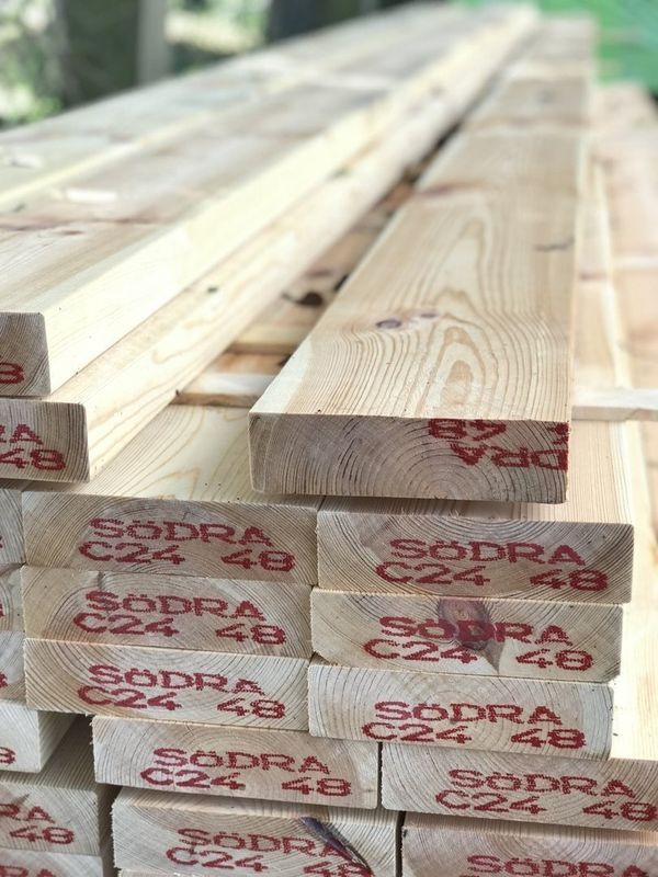 47 x 175 5.4 Metre (44mm x 170mm Finished Sizes) Eased Edge C24 Grade Timber Joists