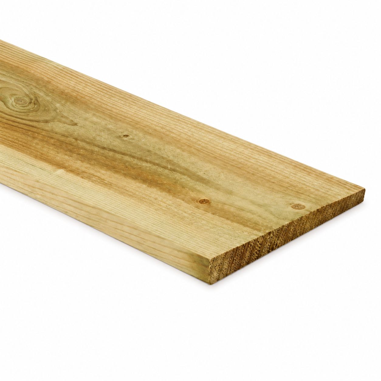 5 5" x 15mm Feather Edge Board Treated GREEN 1.8 Metre
