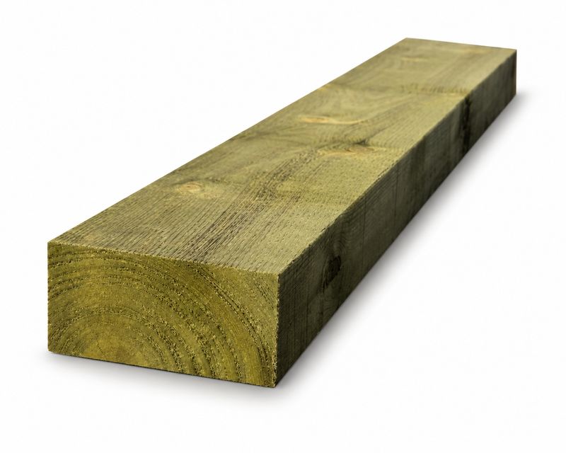Brand New - 8 Brand New - 8" x 4" Garden Sleepers 1.2 Metres Green Pressure Treated (BEST SELLER ‼️)