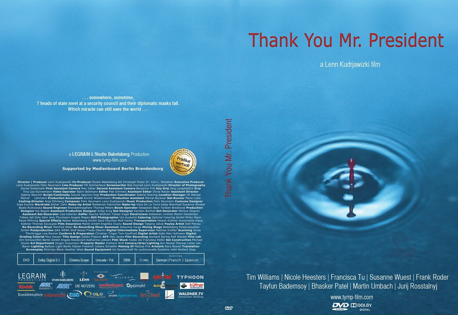 Thank You Mr. President (short film) DVD