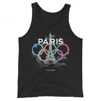 Men&#39;s Tank Top | Paris 2024 Summer Games Love It | Sports Competitions | Victory Winner Gold Medal | Fair Play Sport Festival
