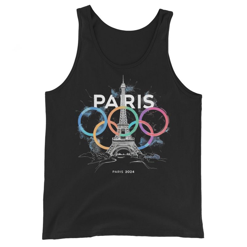 Men&#39;s Tank Top | Paris 2024 Summer Games Love It | Sports Competitions | Victory Winner Gold Medal | Fair Play Sport Festival