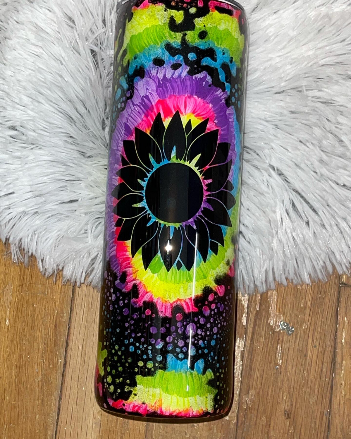Tye Dye Sunflower Tumbler