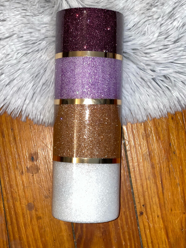 Split Glitter Tumbler