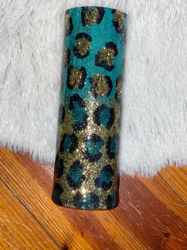 Double Color Cheetah Tumbler