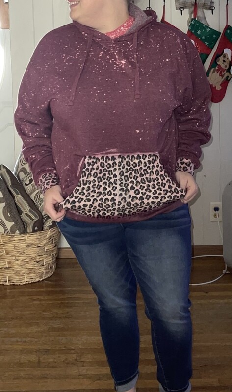 Bleached cheetah hoodie