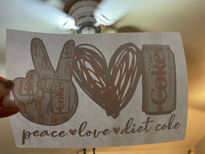 Peace Love Diet Coke