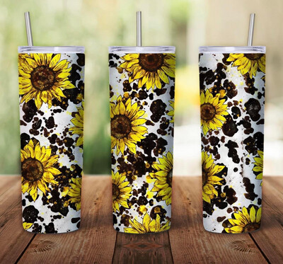 Cow And Sunflower Sub Tumbler