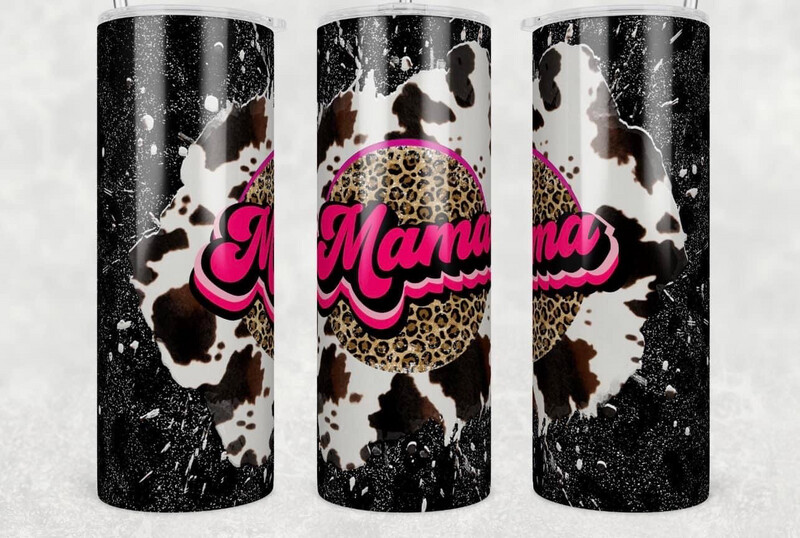 Black And Pink Mama Sub Tumbler