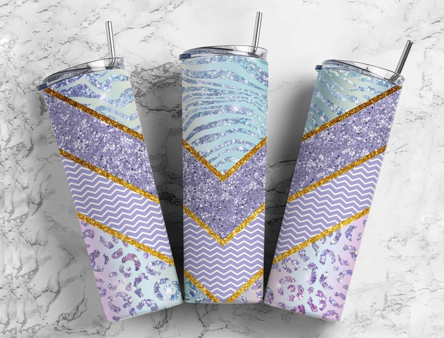 Purple Cheetah Sub Tumbler