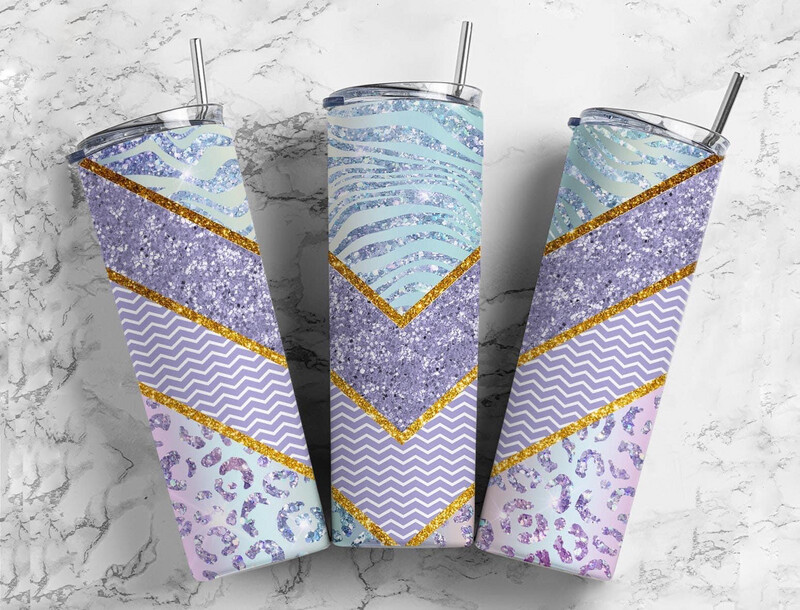 Purple Cheetah Sub Tumbler