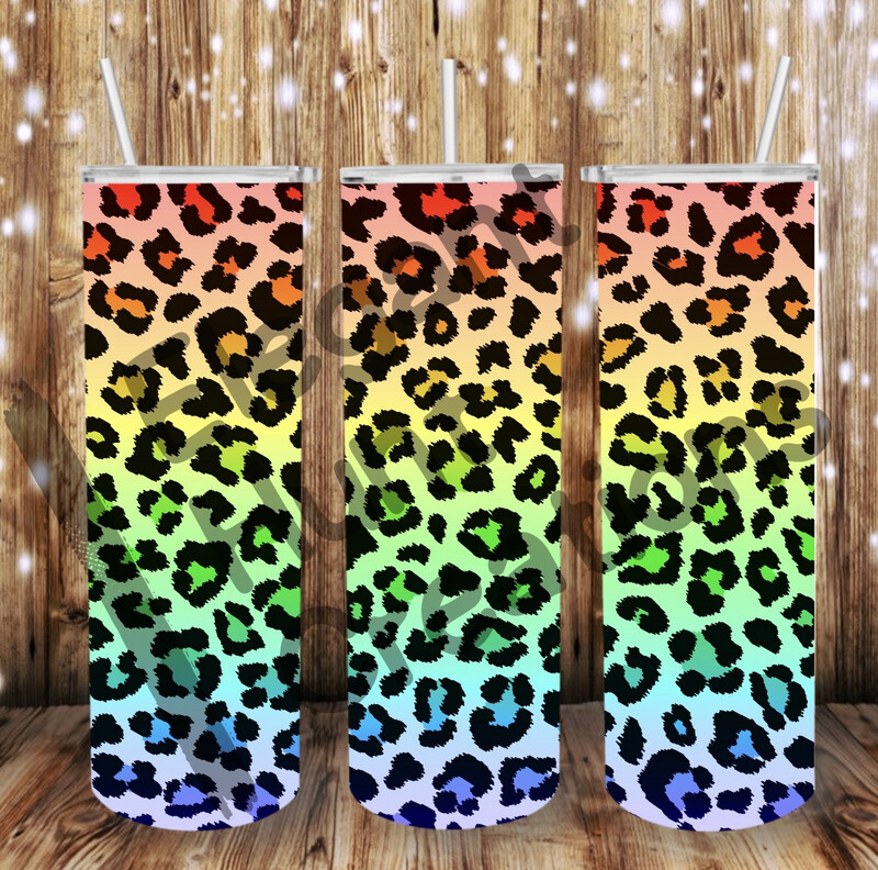Cheetah Neon Sub Tumbler
