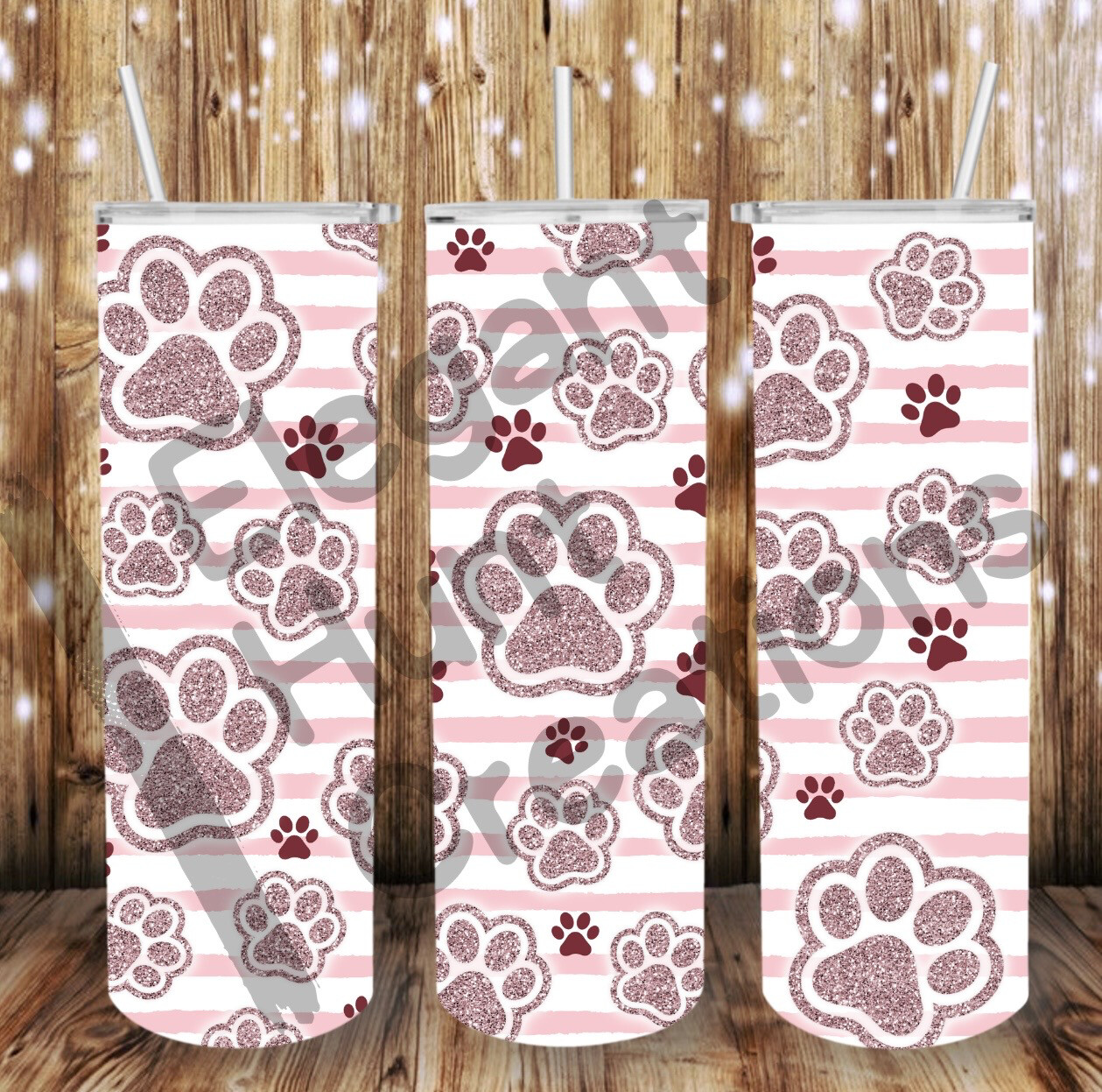 Pink Paw Sub Tumbler