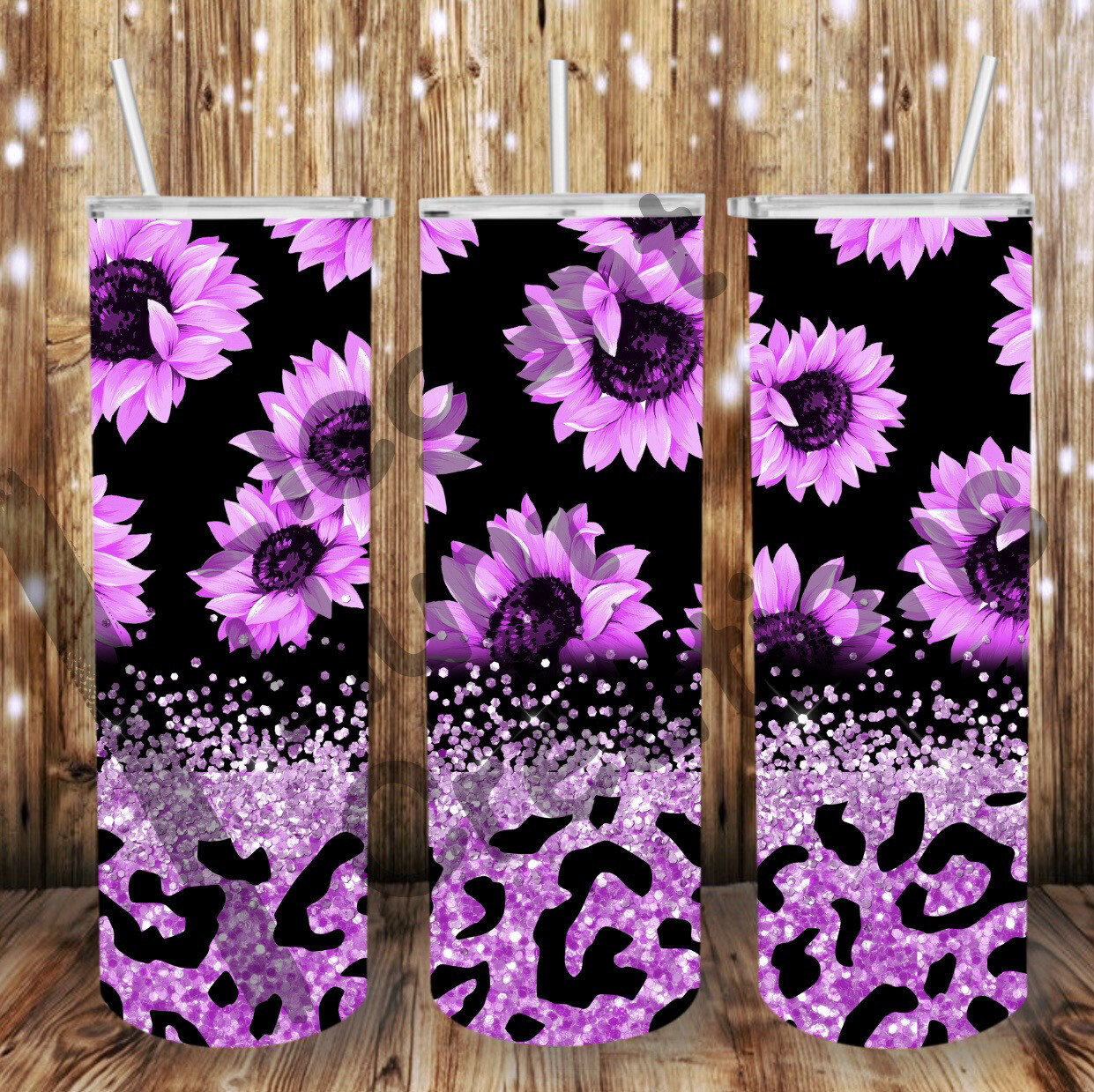 Purple Sunflower Sub Tumbler