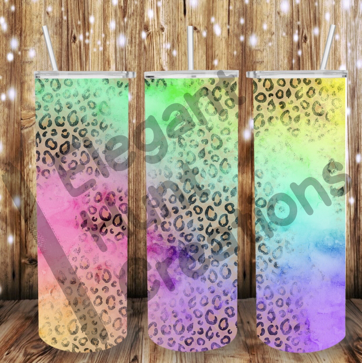 Neon Cheetah Sub Tumbler