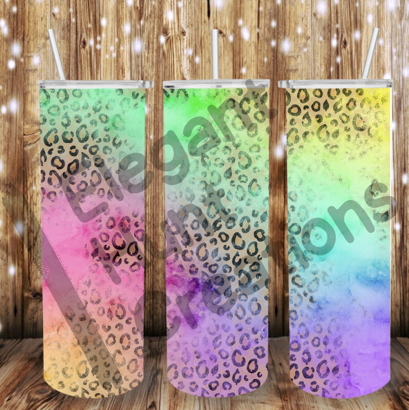 Neon Cheetah Sub Tumbler