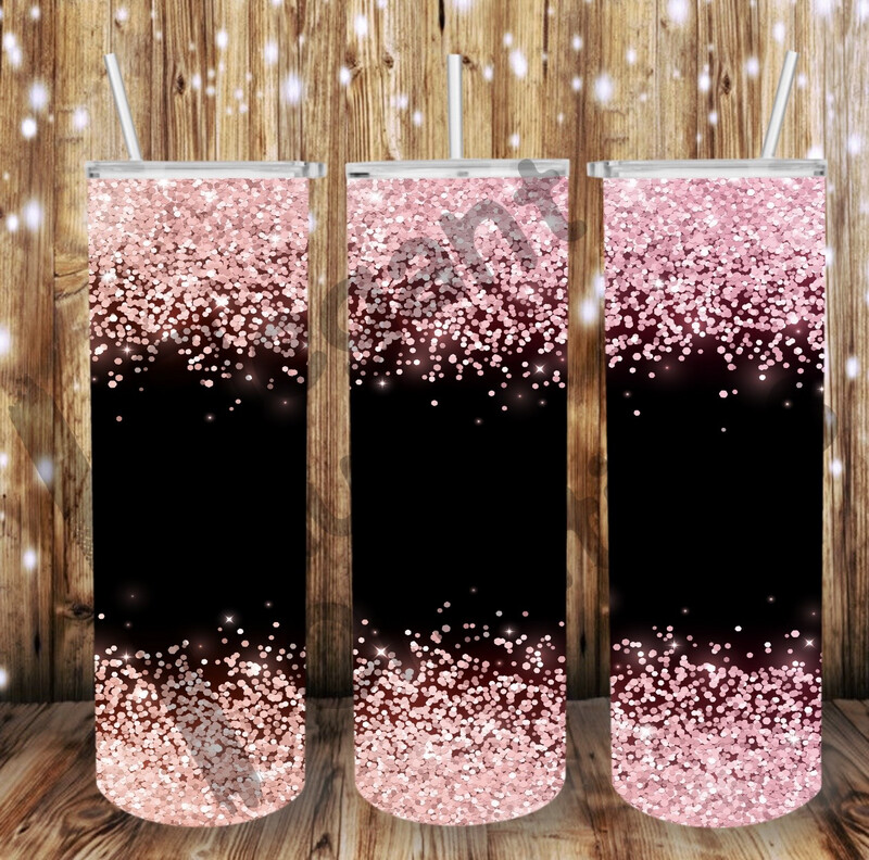 Pink/black Ombre Sub Tumbler