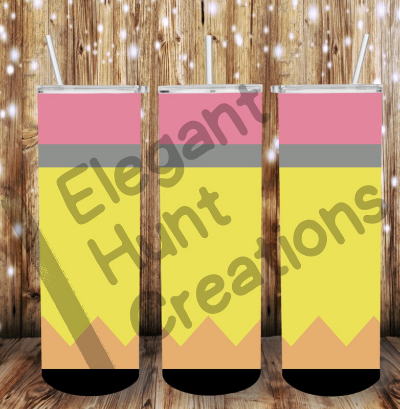 Pencil (not Glittered) Sub Tumbler