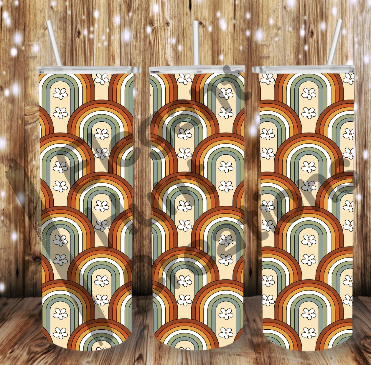 Rustic Rainbow Sub Tumbler