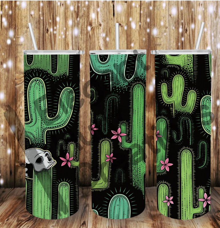 Skull Cactus Sub Tumbler
