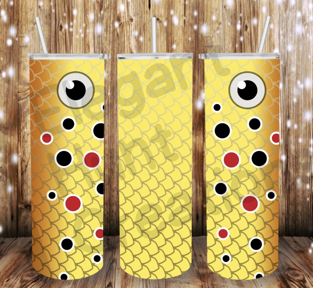 Yellow Fish Lure Sub Tumbler