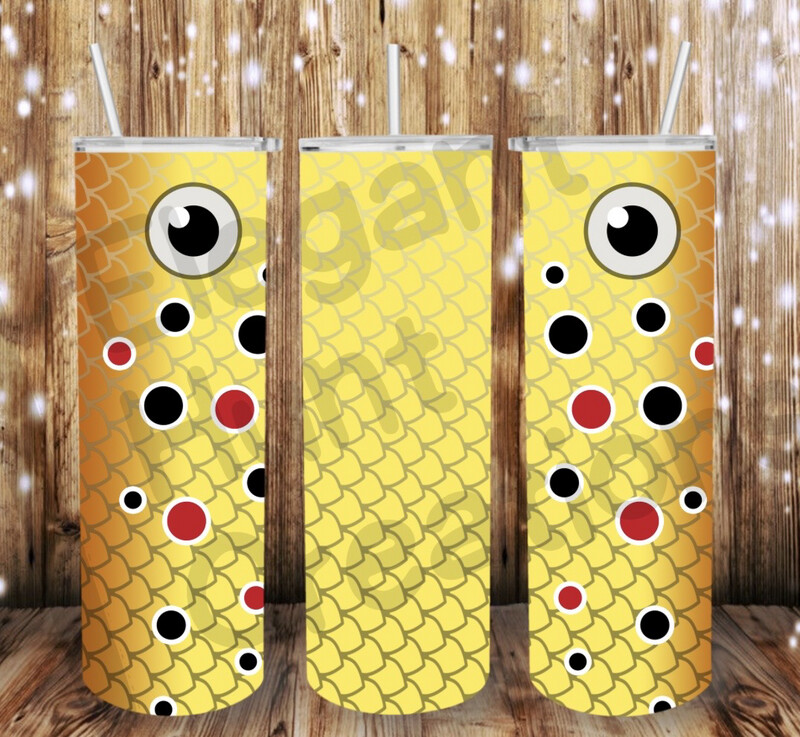 Yellow Fish Lure Sub Tumbler