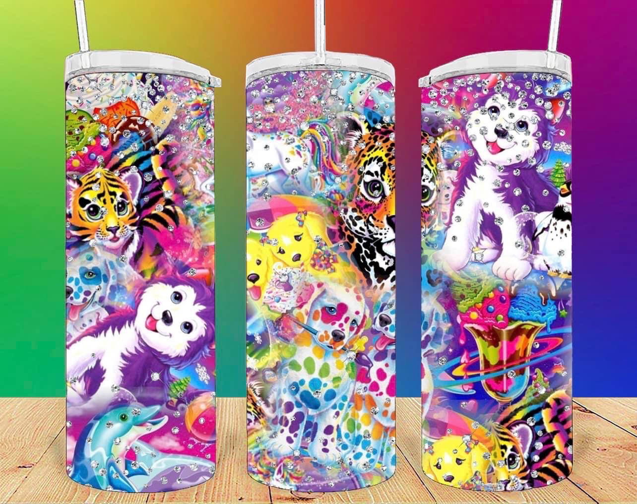 Lisa Frank Sub Tumbler