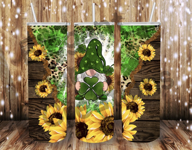 Gnome St Pattys/sunflower Sub Tumbler