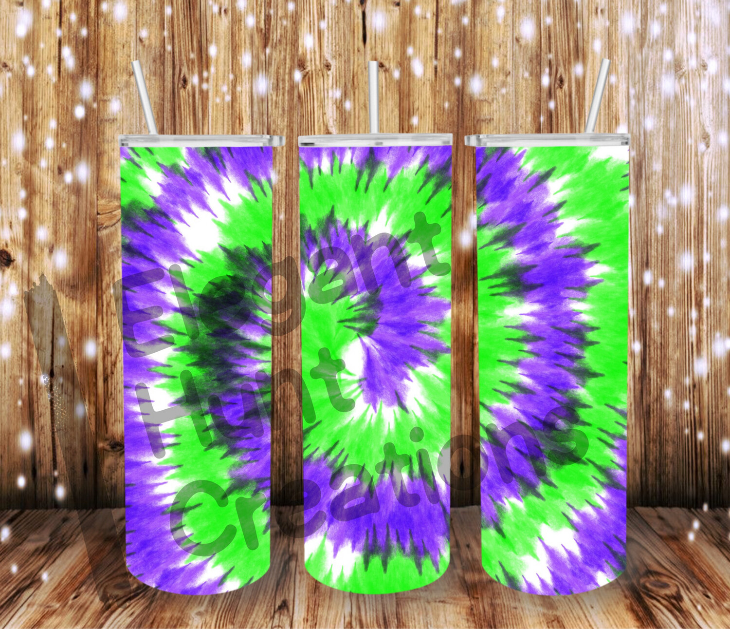 Green/purple/black The Dye Sub Tumbler